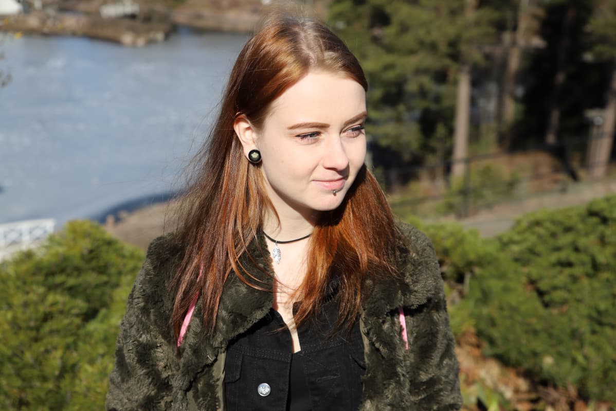 Christa Mikkola Sapokan vesipuistossa.