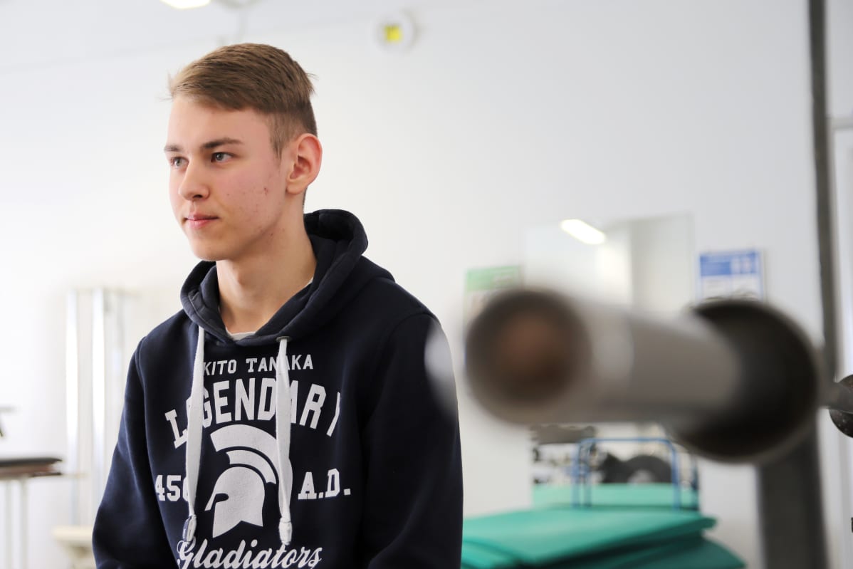 Kemiläinen yhdeksäsluokkalainen ja jalkapalloilija Julius Happonen.