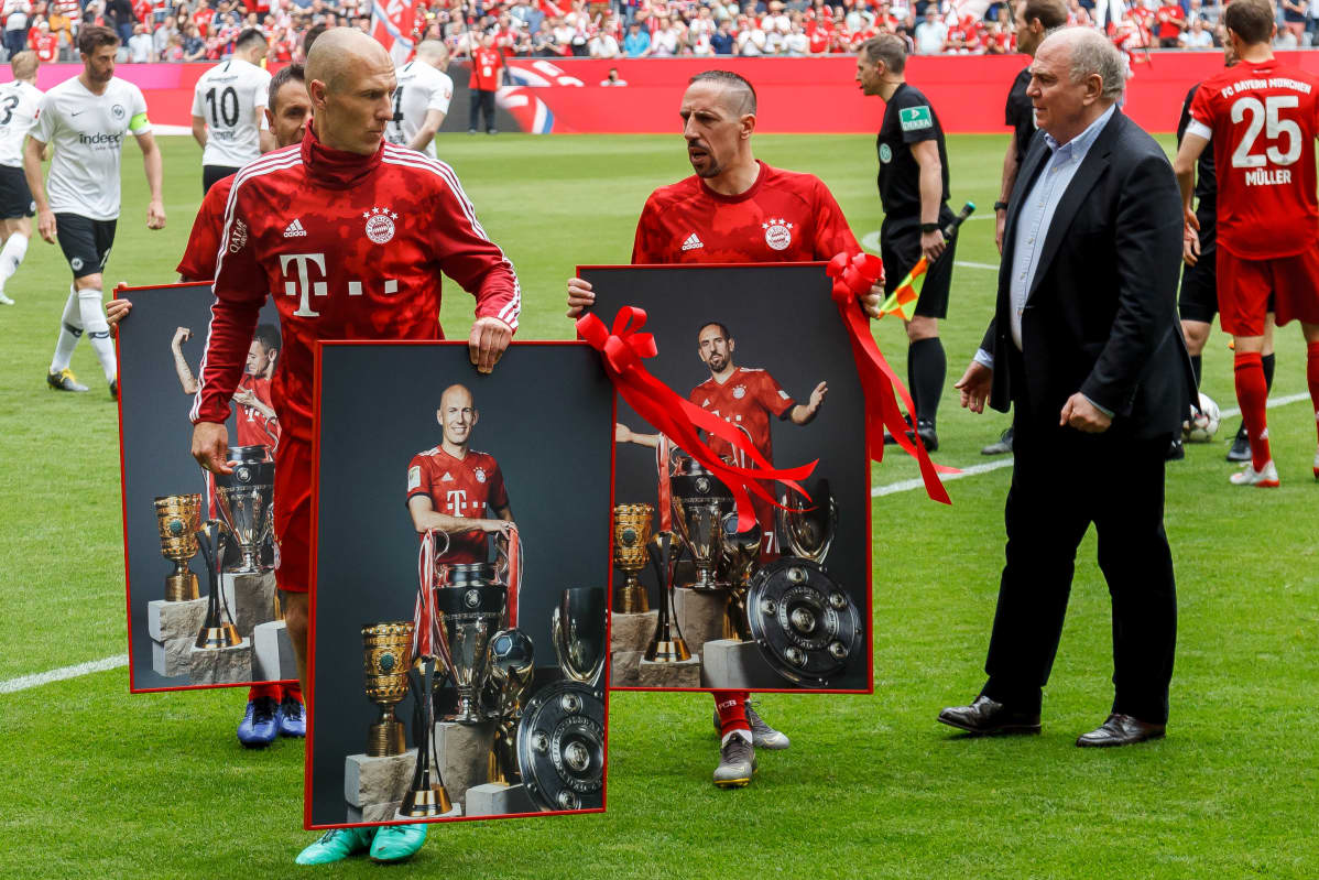 Rafinha, Arjen Robben ja Franck Ribery.