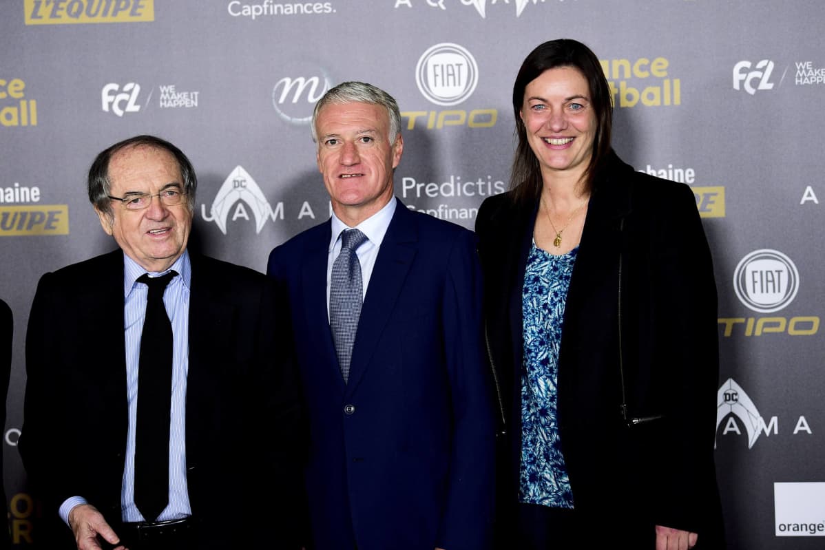 Noel Le Graet Didier Deschamps Corinne Diacre