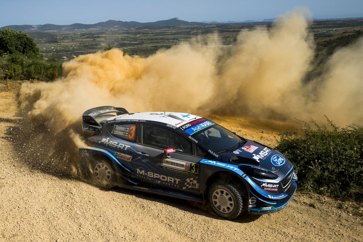 Teemu Suninen Sardinian MM-rallissa 2019.