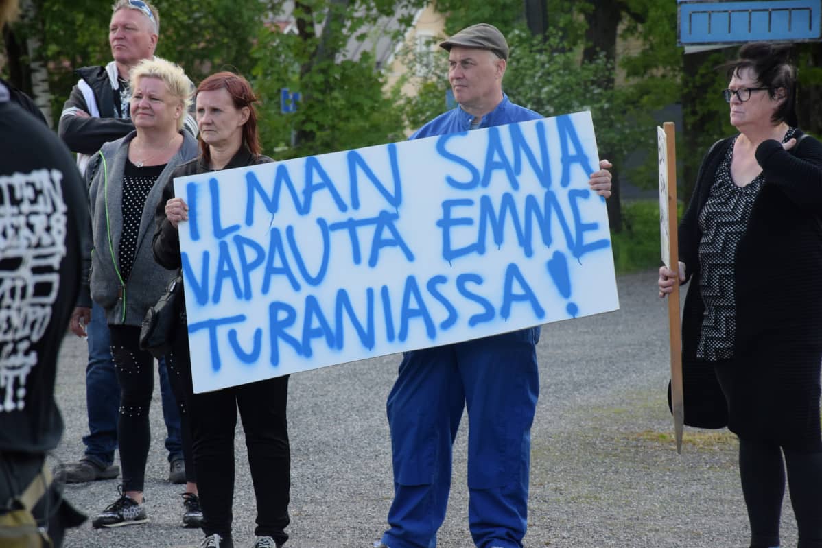 NIMBY-elokuvan mielenosoitus