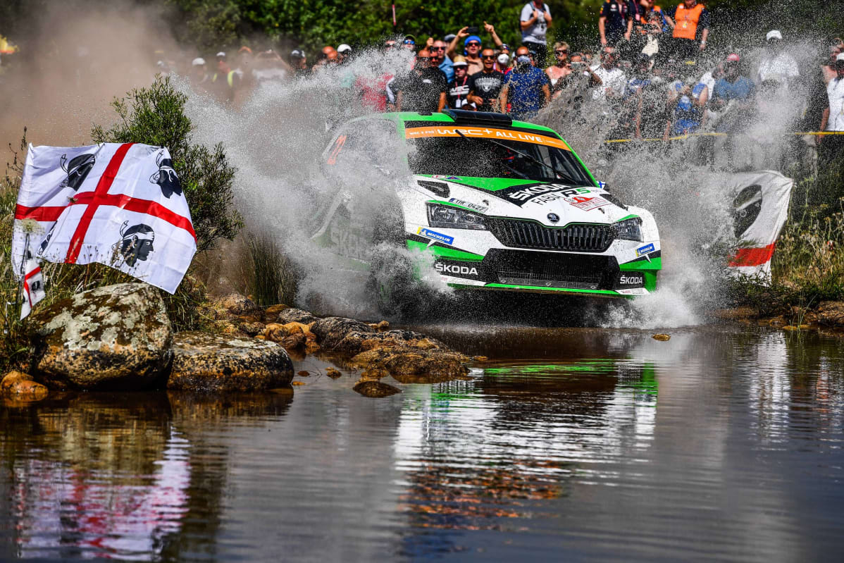 Kalle Rovanperä Sardinian MM-rallissa 2019.