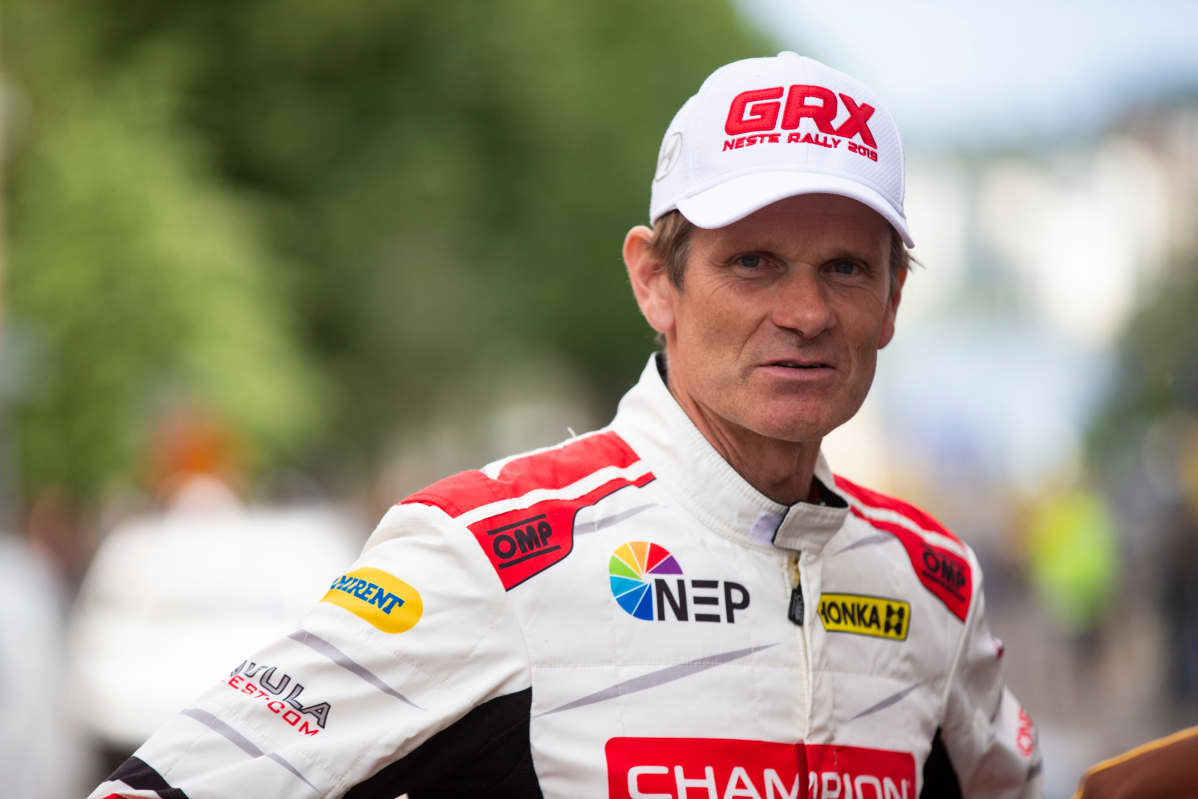 Marcus Grönholm Jyväskylässä 2019.