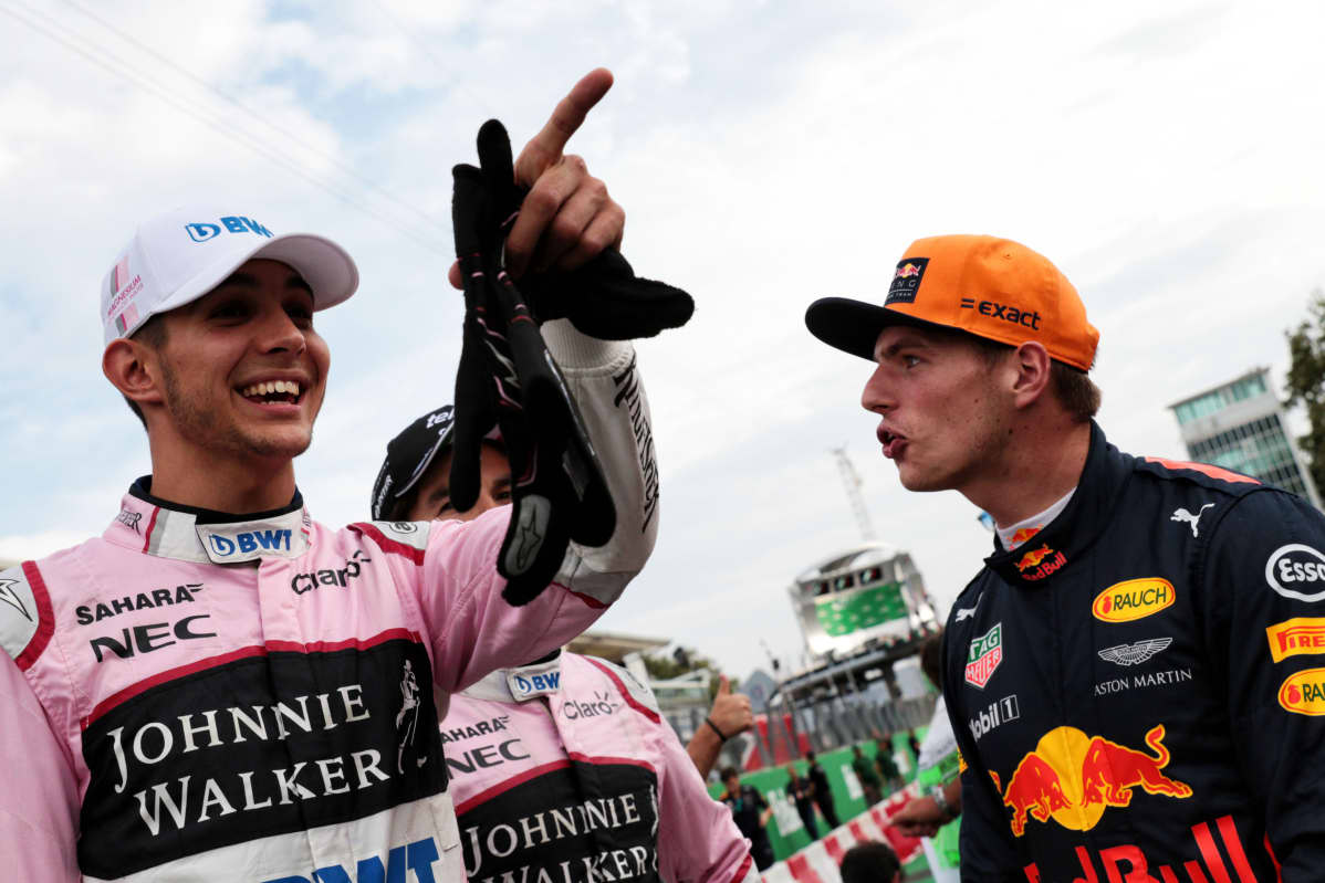 Esteban Ocon ja Max Verstappen ovat olleet jo vuosia kilpakumppaneita.