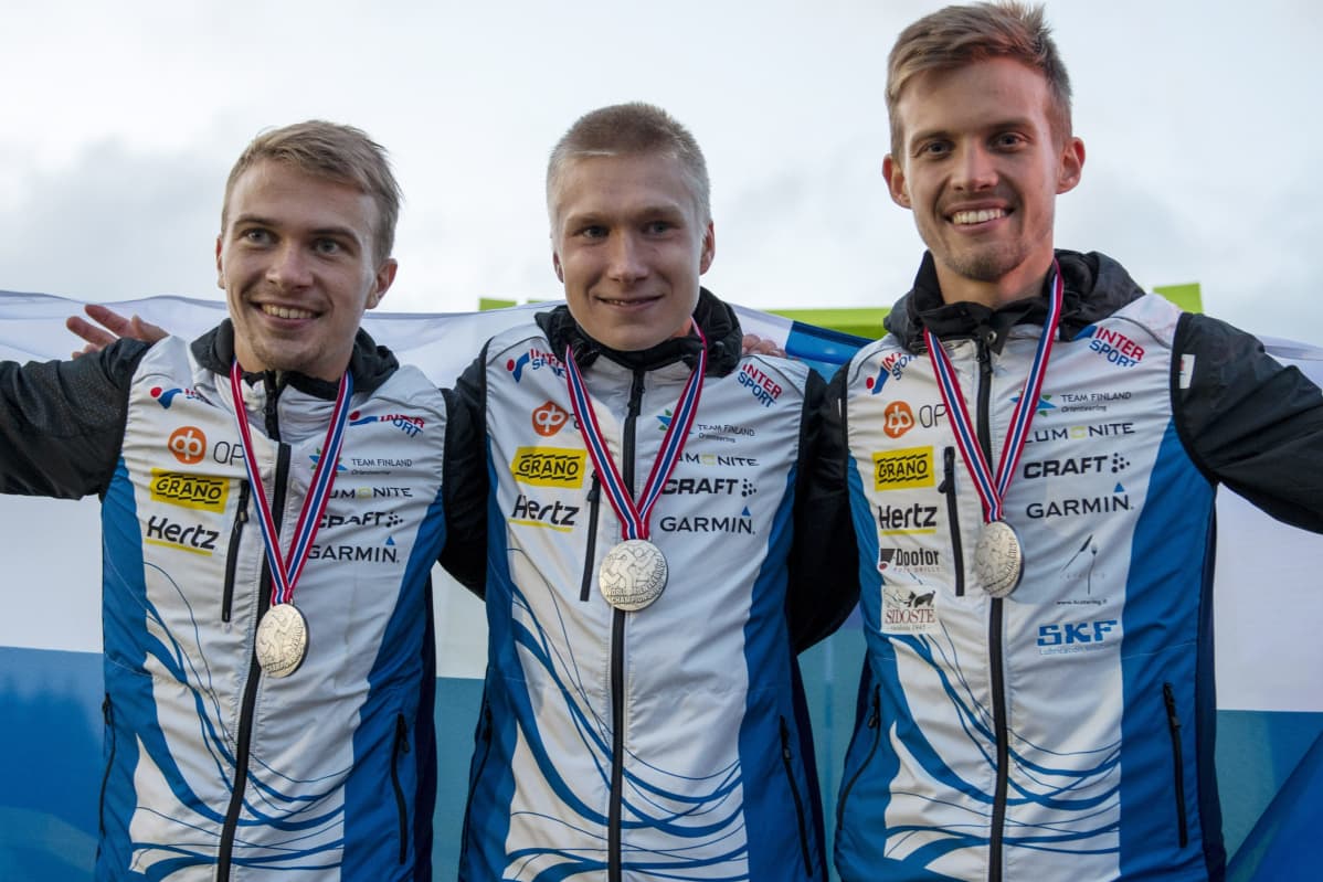 Miika Kirmula, Elias Kuukka ja Aleksi Niemi, MM-kisat 2019 Norjassa, viestihopea