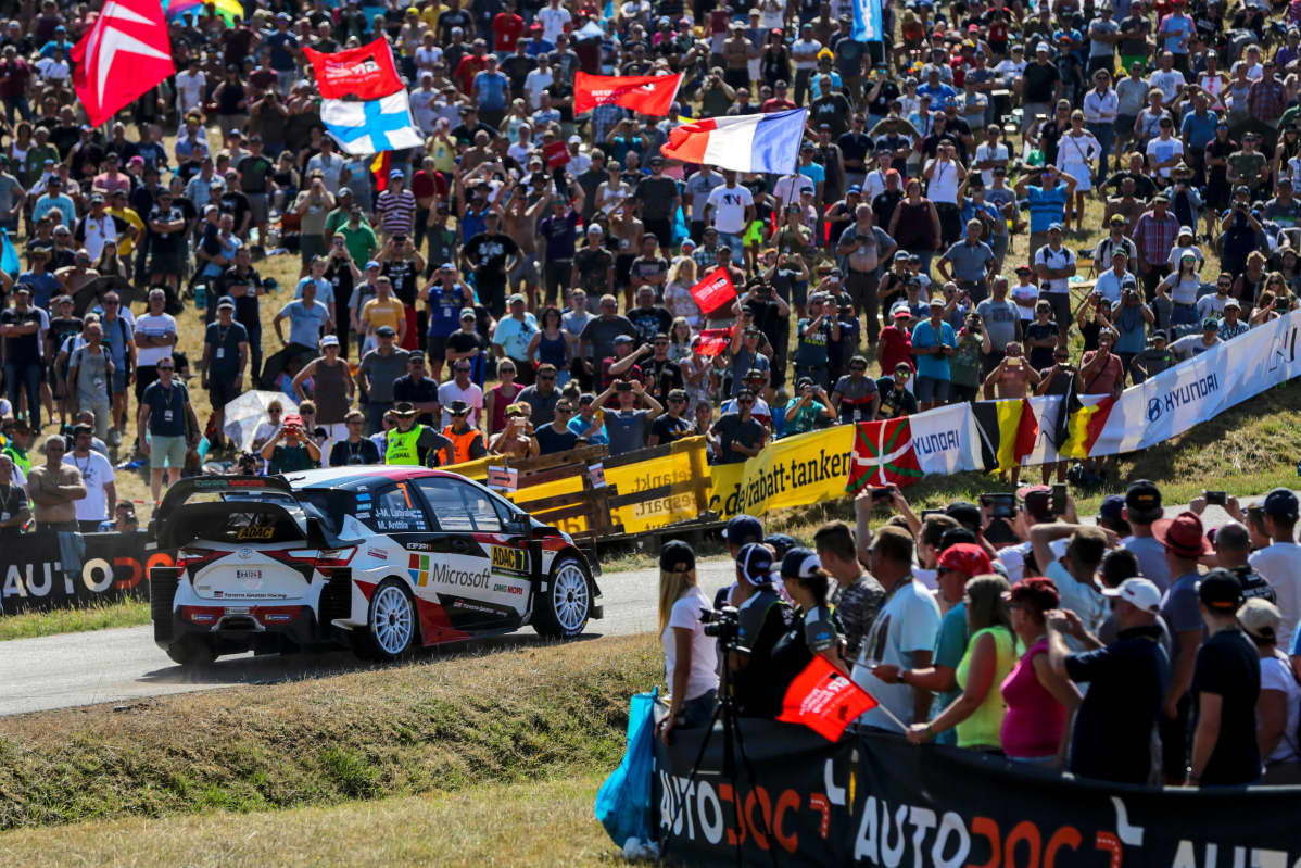Jari-Matti Latvala Saksan MM-rallissa 2018.