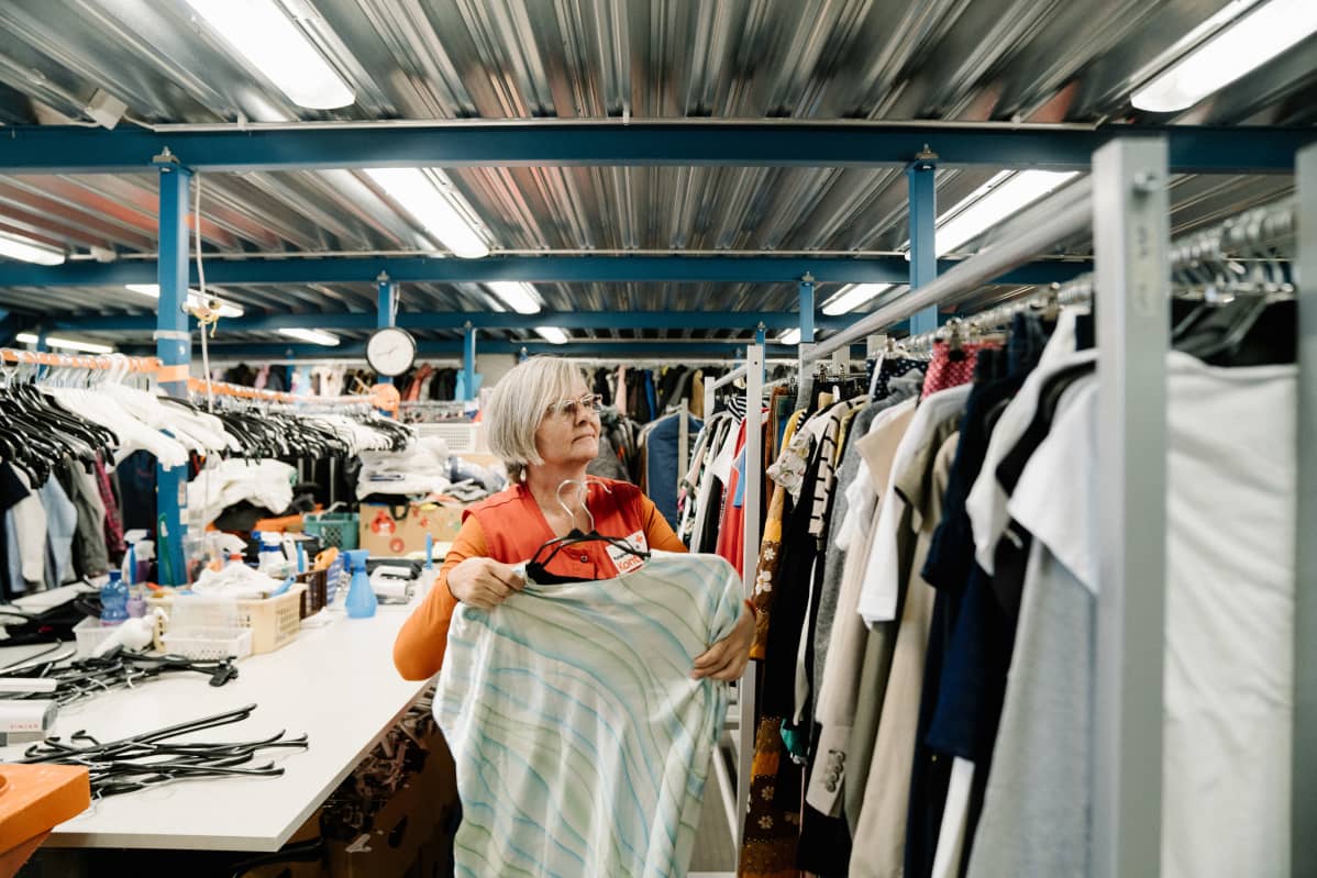 Maria Rokka myymälätyöntekijä, SPR Kontti