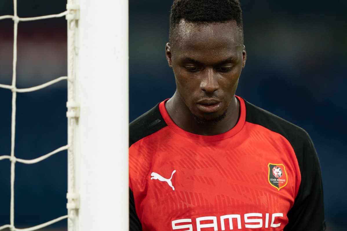 Edouard Mendy of Stade Rennais FC during the UEFA Europa League 2019/2020 Group Stage match between SS Lazio and State Rennais FC at Stadio Olimpico on October 03, 2019 in Rome, Italy.