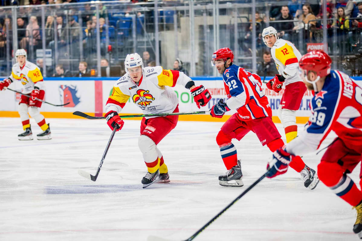 Jokerit pelaa Moskovan TsSKA:ta vastaan