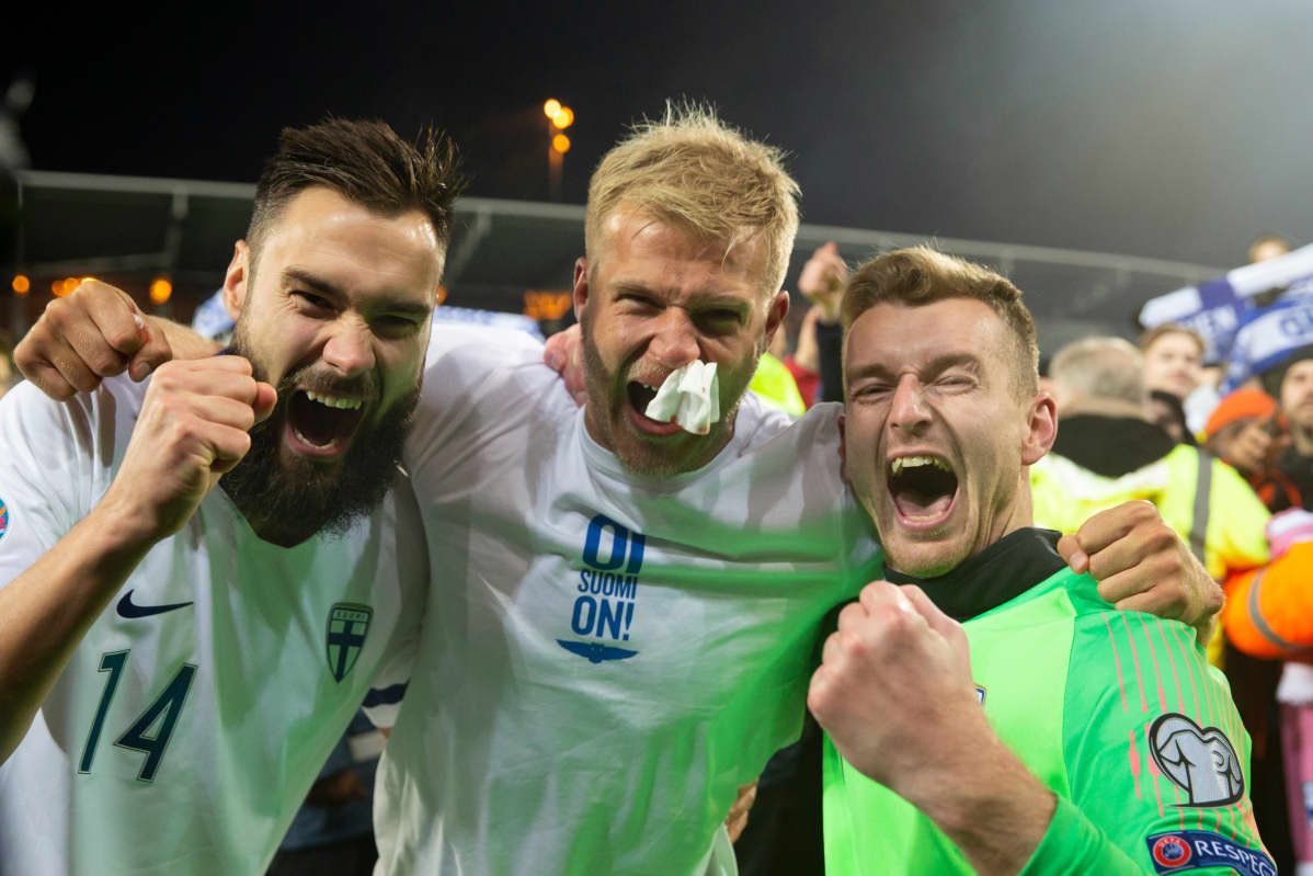 Tim Sparv, Paulus Arajuuri ja Lukas Hradecky