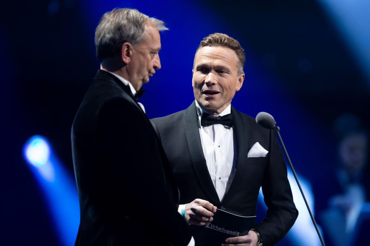 Harry Harkimo ja Timo Ritakallio Urheilugaalassa