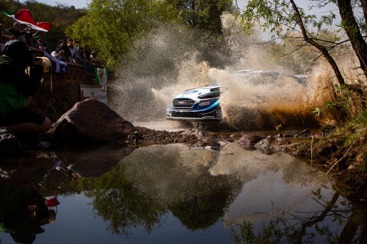 Teemu Suninen vauhdissa Meksikon MM-rallissa 2020.