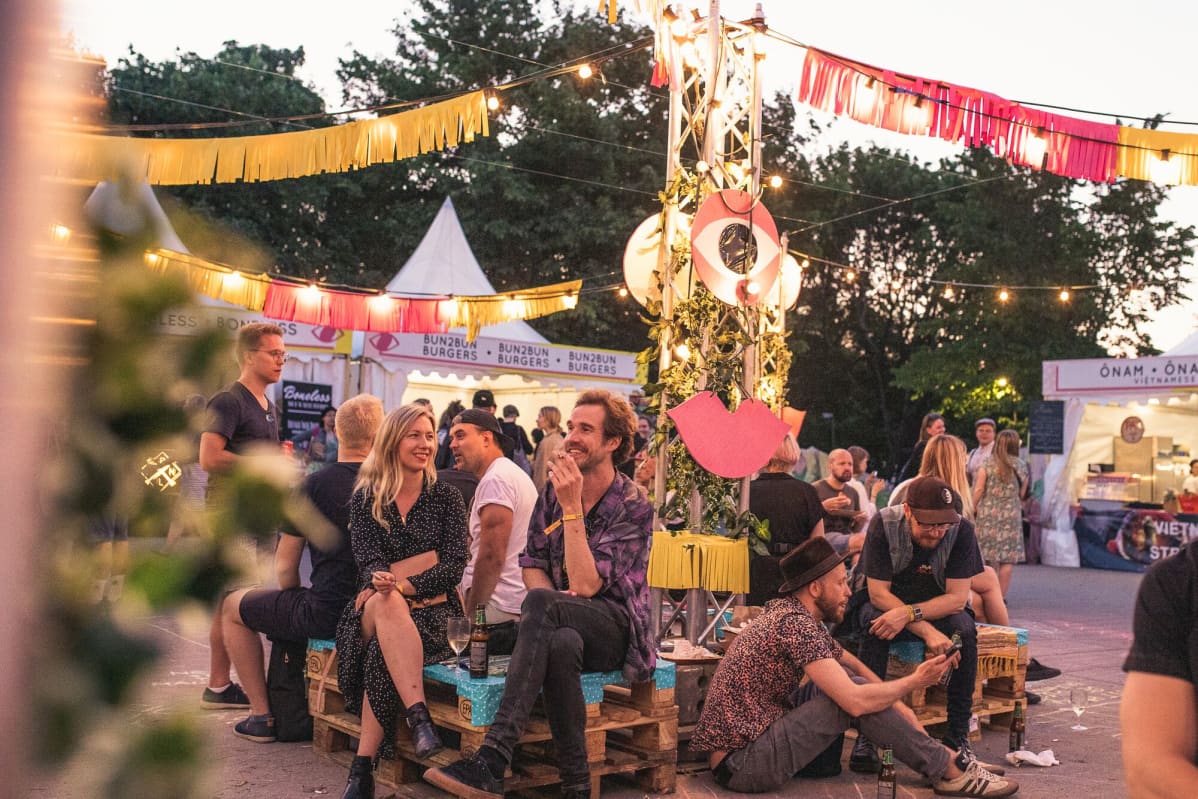 Iltatunnelmaa Sideways-festivaaleilla viime kesänä.