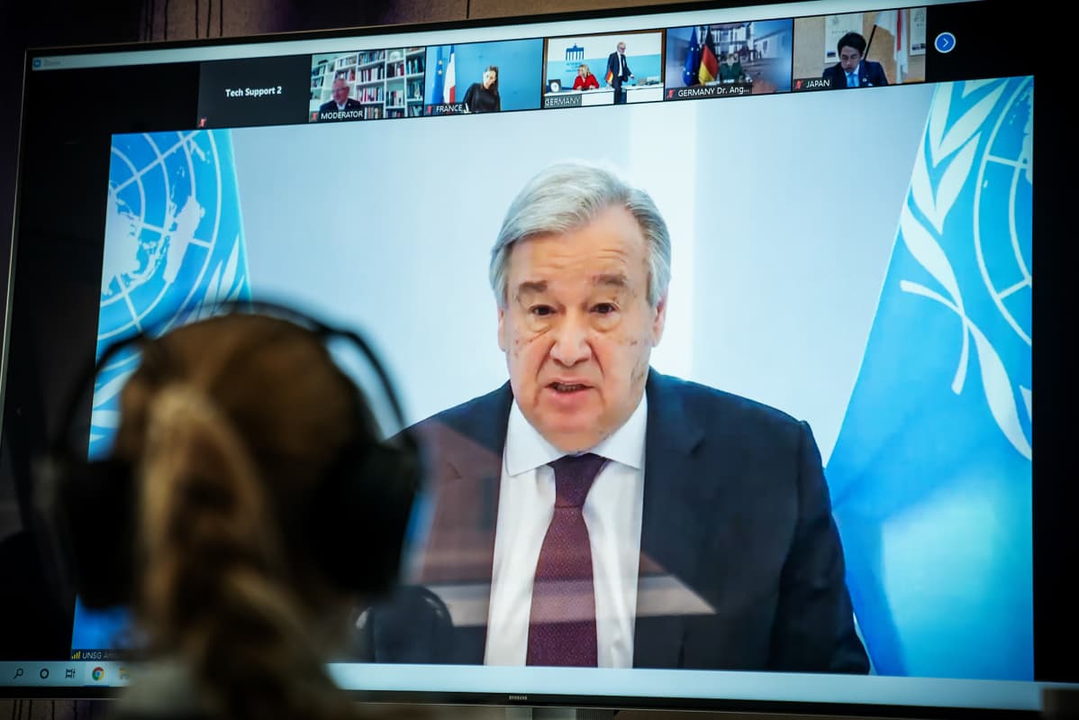 Kuvassa on Antonio Guterres.