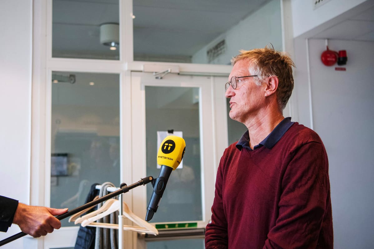 Kuvassa on Ruotsin pääepidemologi Anders Tegnell.