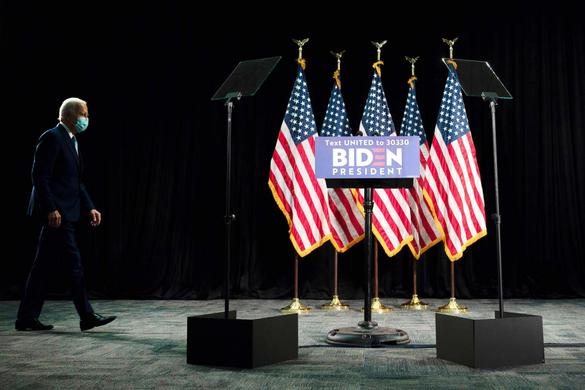 Kuvassa on presidenttiehdokas Joe Biden.