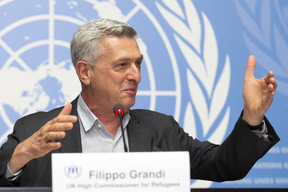 YK:n pakolaisjärjestön UNHCR:n pääsihteeri Filippo Grandi kertoi medialle järjestön vuoden globaalien trendien raportista kesäkuun puolivälissä.