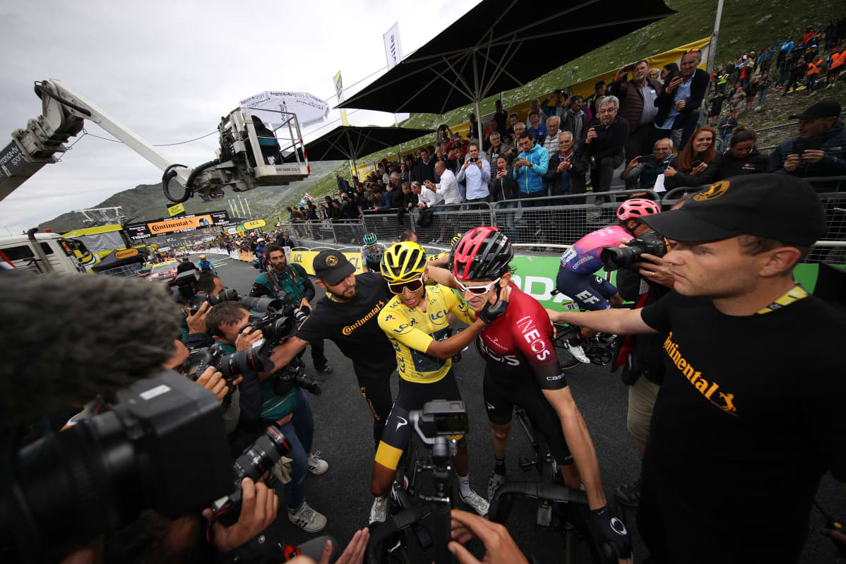 Egan Bernal ja Geraint Thomas.