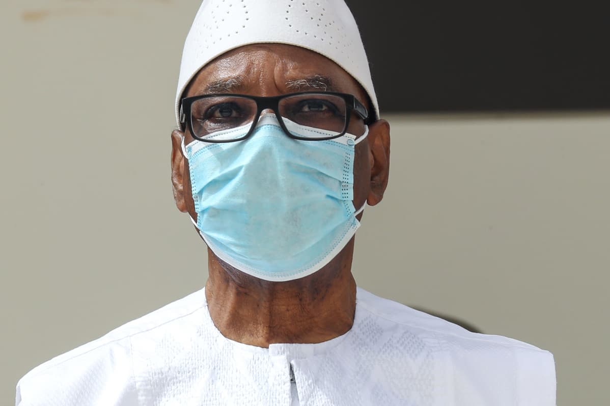 Kuvassa on Ibrahim Boubacar Keita.