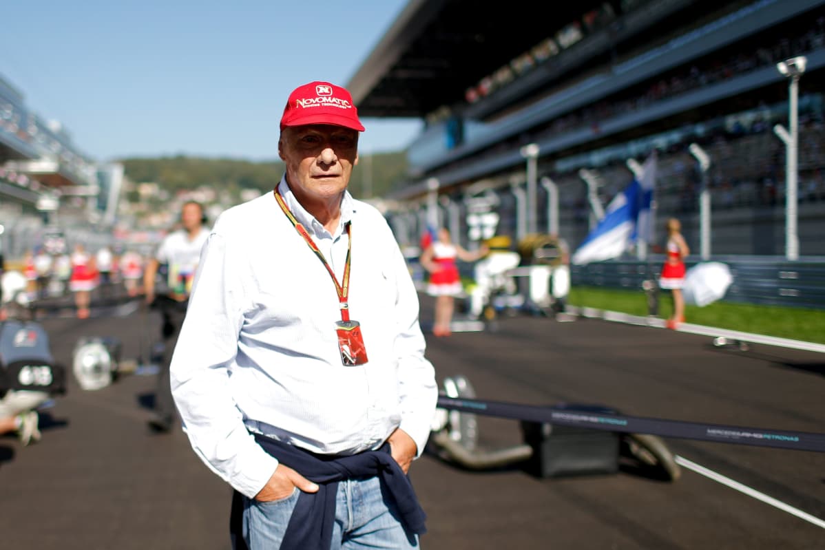 Niki Lauda Sotshin varikolla 2014.