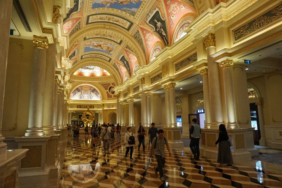 kasinon käytävä Macao