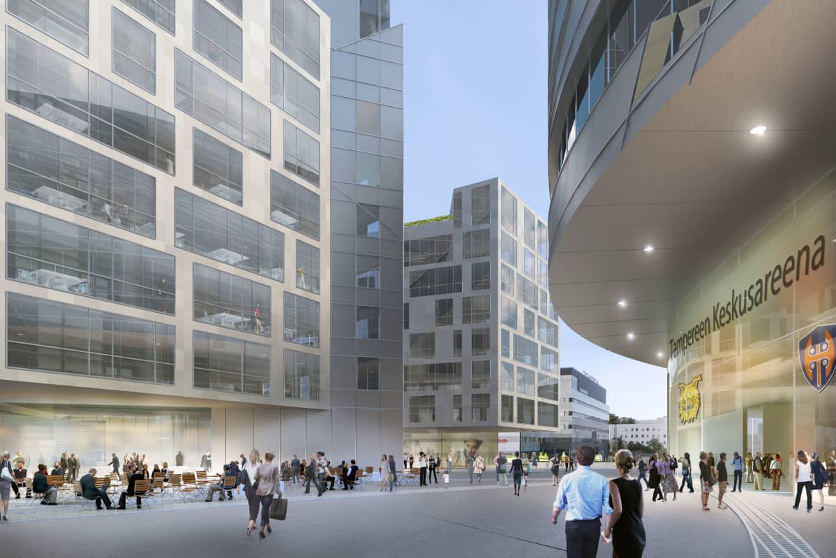 Tampere keskusareena havainnekuva katutasolta