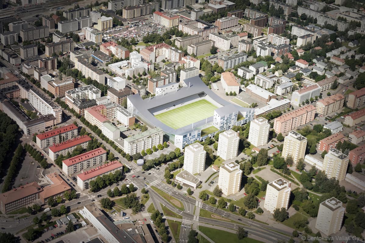 Ilmakuva Tammelan stadionista