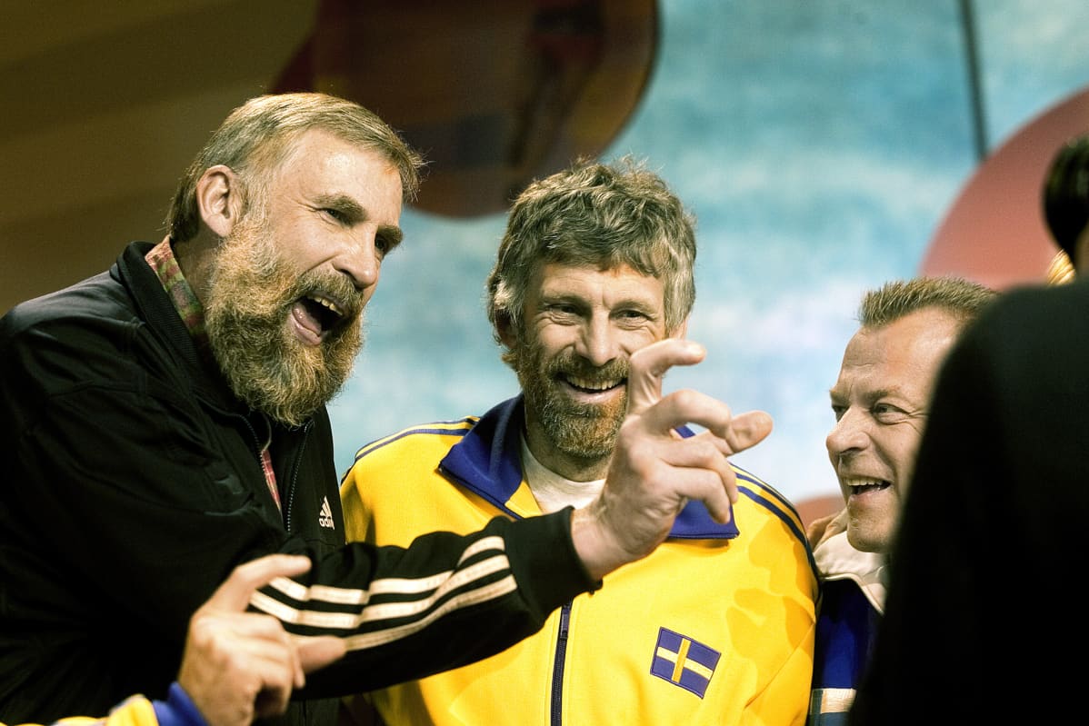 Juha Mieto och Thomas Wassberg tv-ohjelmassa Se on siinä, 2006.