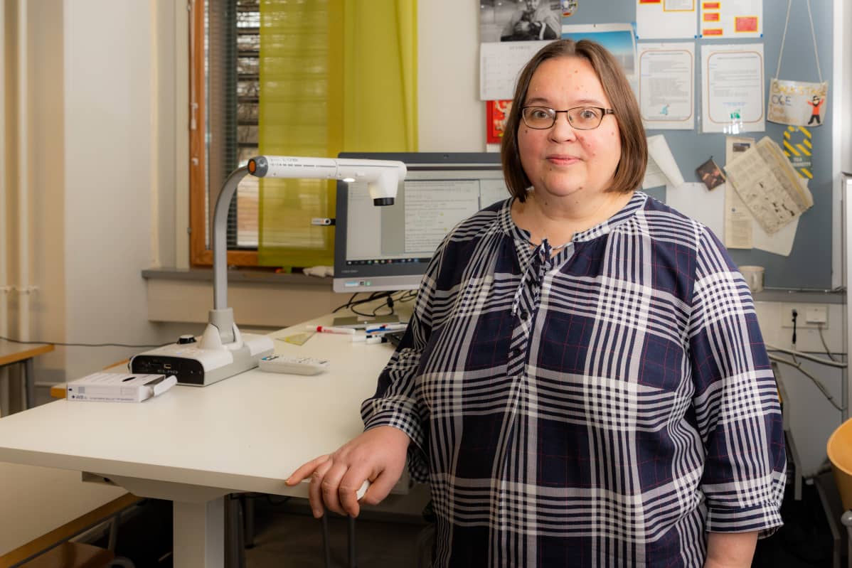 Sammon keskuslukion opettaja Päivi Puikkonen