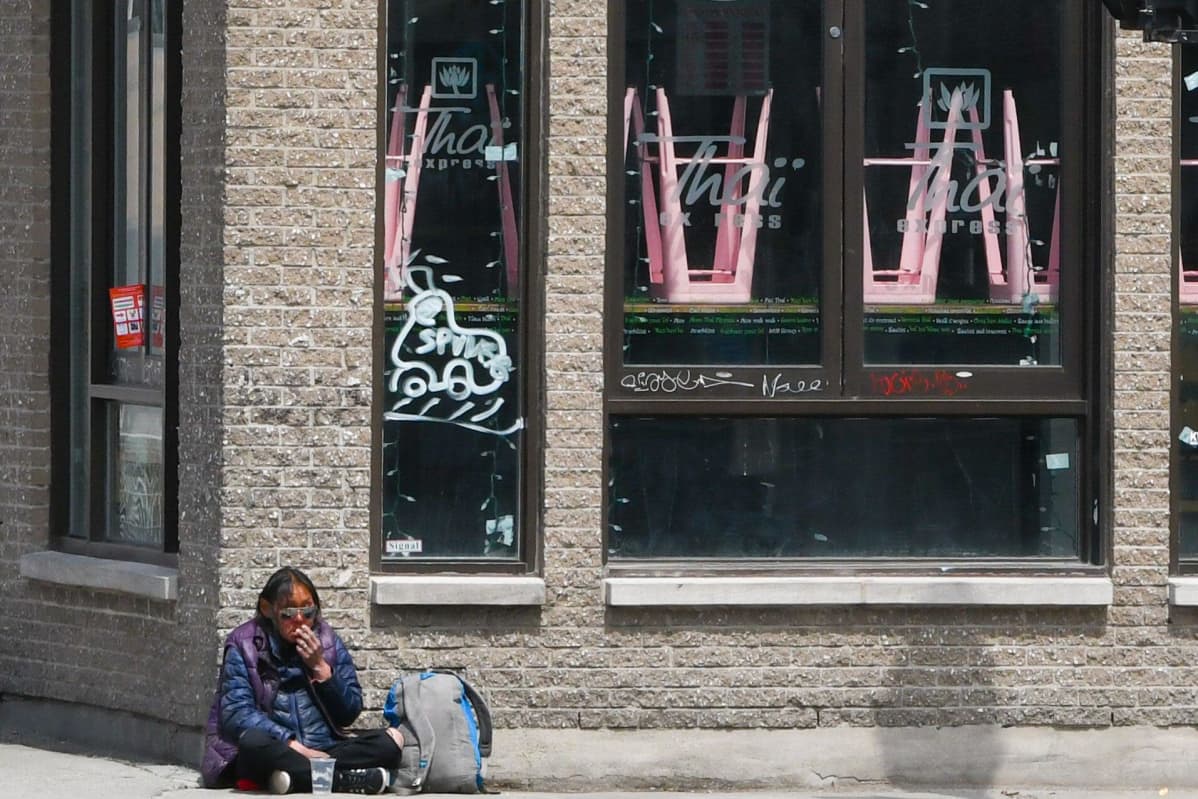 Koditon intiaani Montrealissa maaliskuun puolivälissä.
