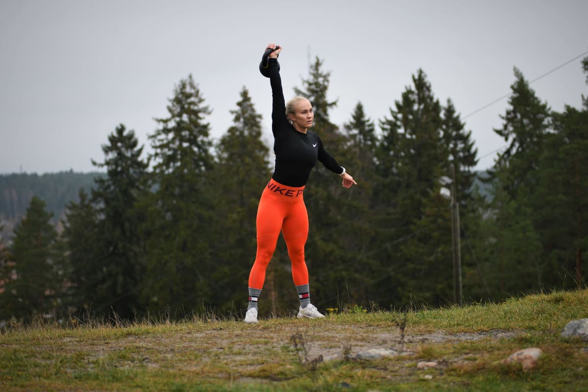 Stefanie Hagelstam vid Kokonbacken i Borgå hösten 2020.