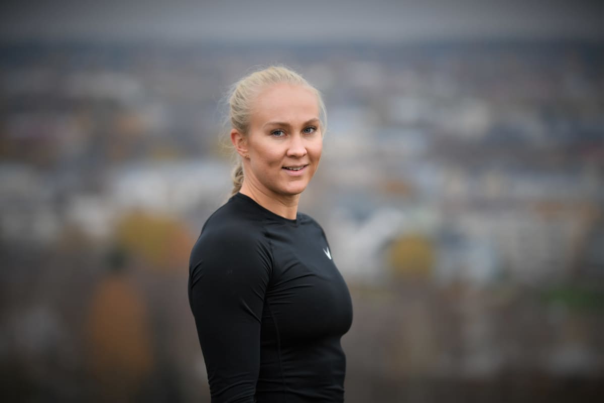 Stefanie Hagelstam vid Kokonbacken i Borgå hösten 2020.