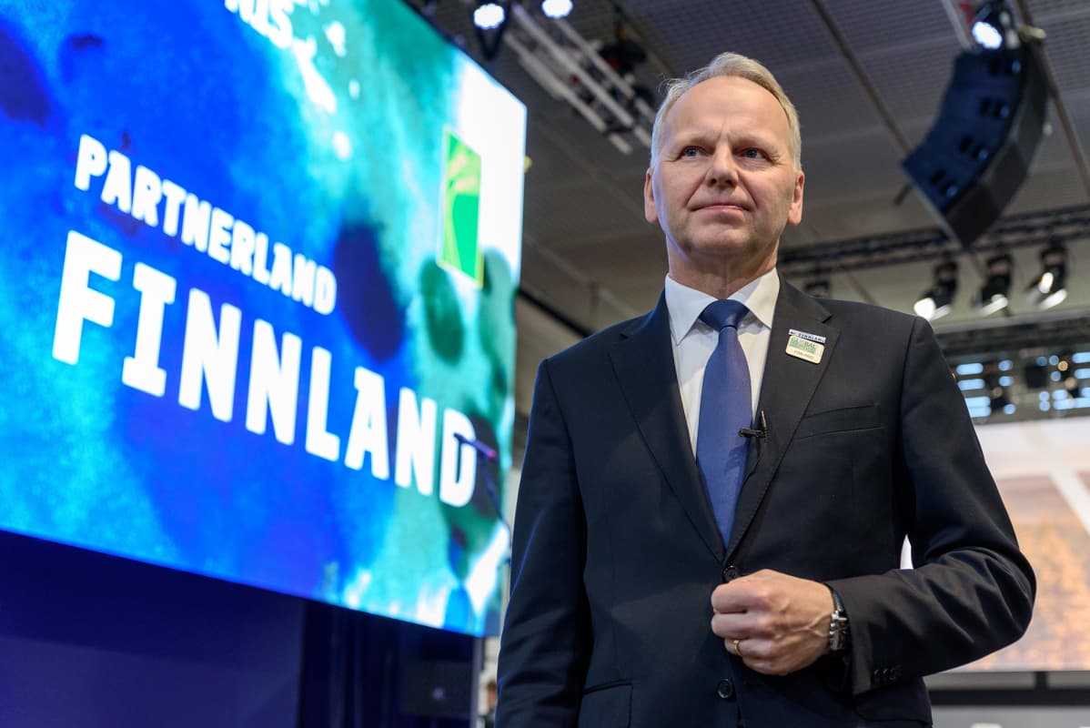 Jari Leppä ravitsemus- maatalous- ja puutarhaviljelymessuilla Berliinissä tammikuussa 2019.