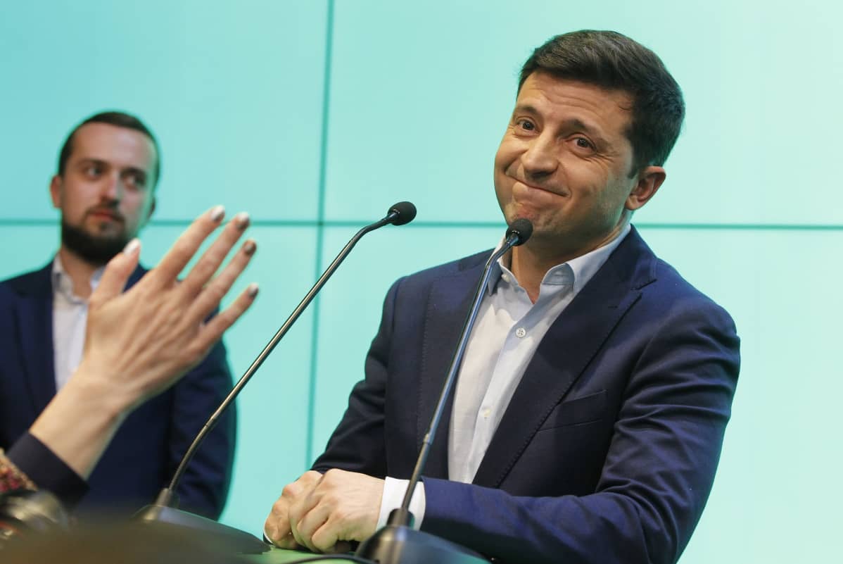 Politiikassa kokematon Volodymyr Zelenskyi voitti Ukrainan presidentinvaalit toukokuussa.