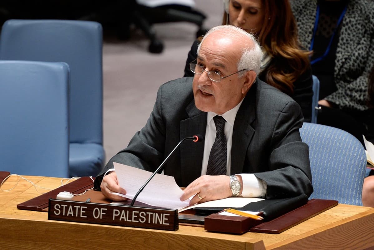Palestiinalaisten suurlähettiläs Riyad Mansour