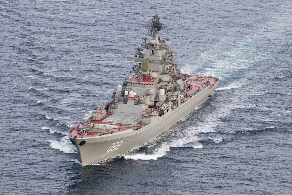 venäläinen sotalaiva Pjotr Veliki