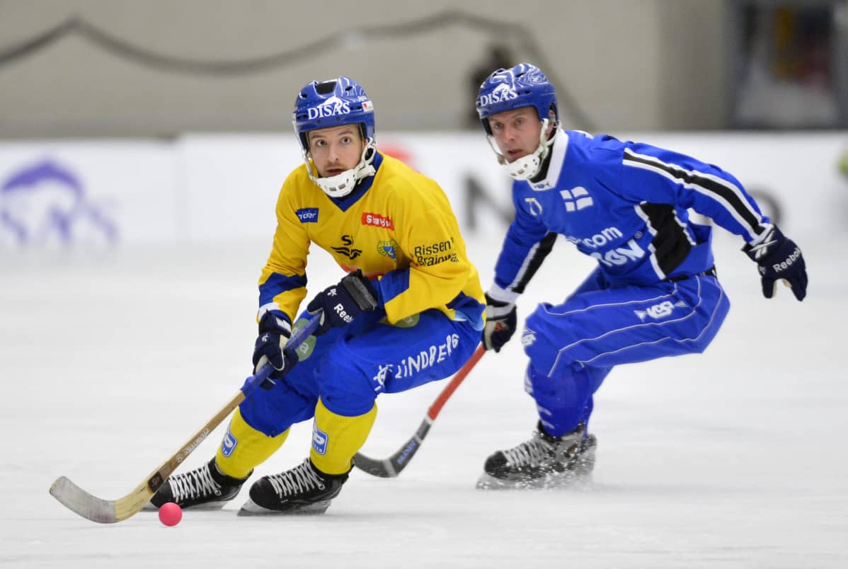 Ruotsin Hans Andersson ja Sami Laakkonen vuoden 2013 MM-kisoissa