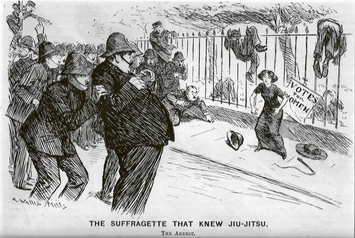 Historiallinen kuva suffragettistä