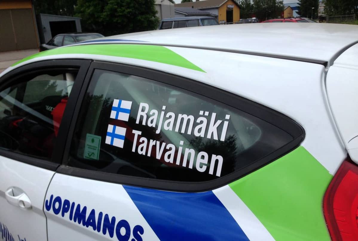 Koulutuskeskus Salpauksen kasaama ralliauto