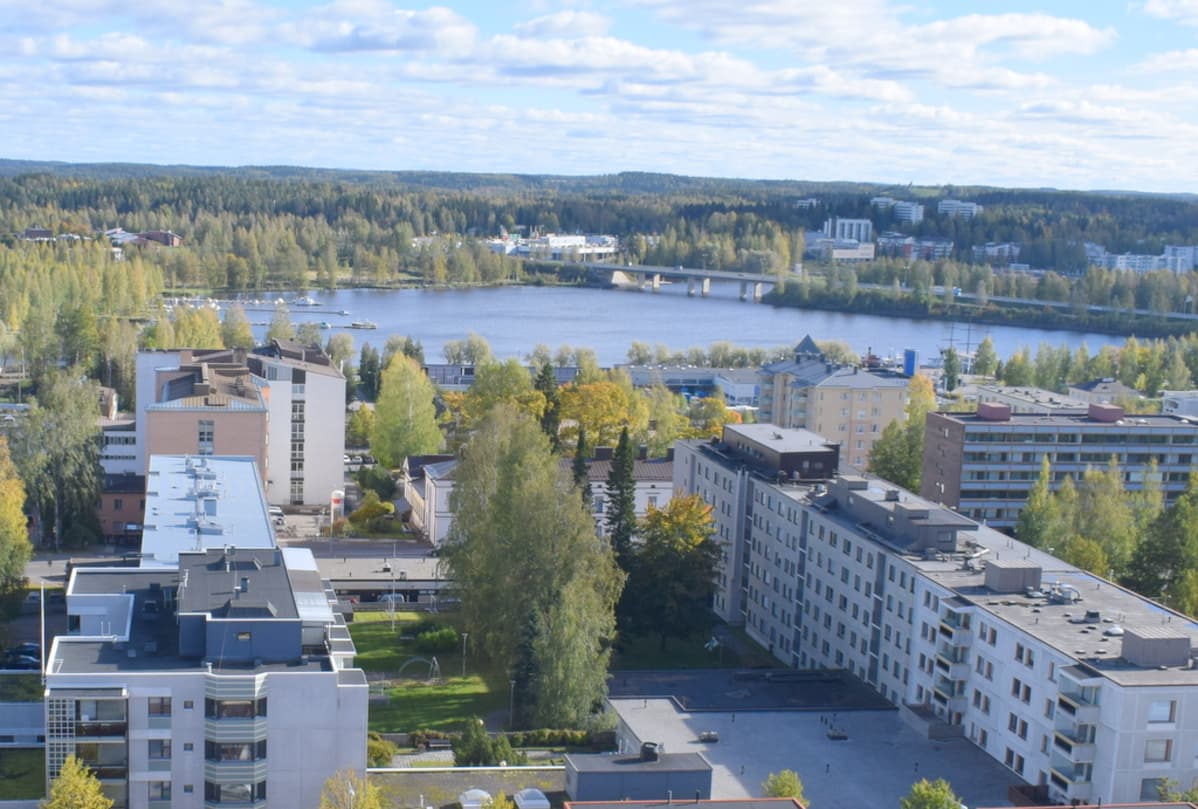 Näkymä Naisvuoren näkötornista Graanin suuntaan 2018.