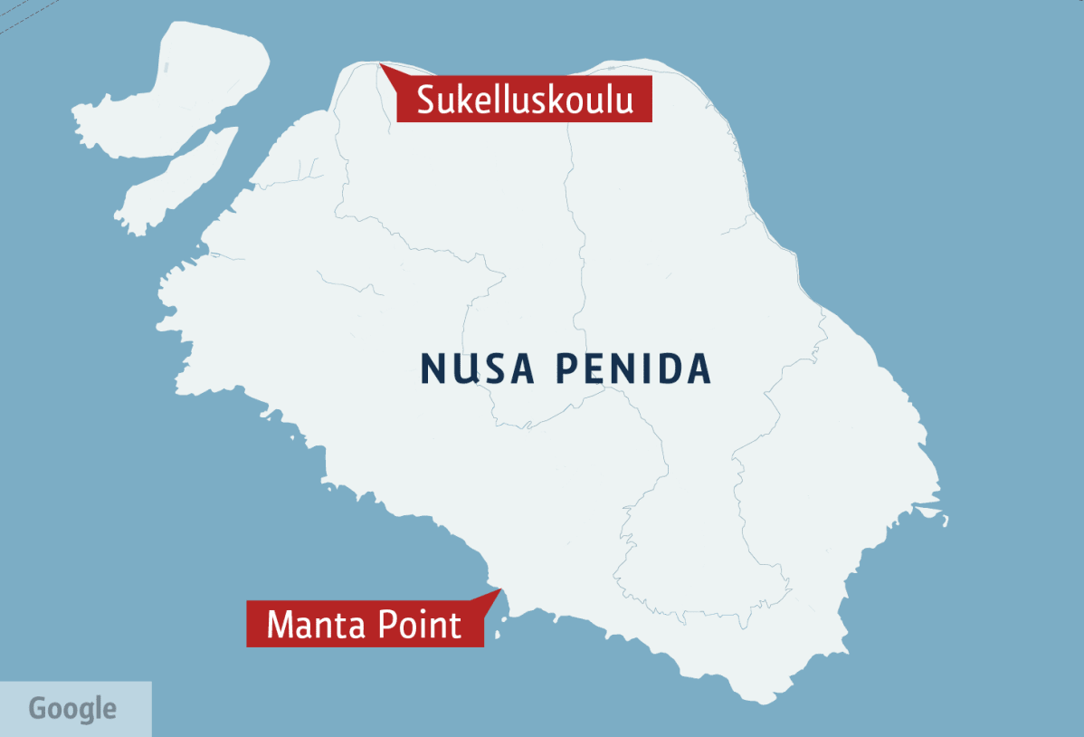 Nusa Penida kartta