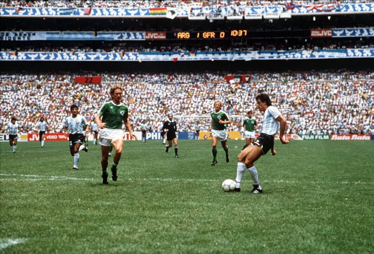 Jorge Valdano MM-kisoissa 1986.