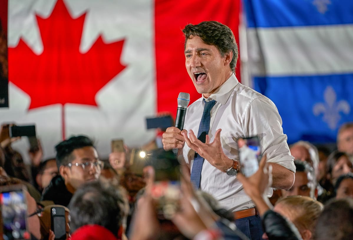 Justin Trudeaun vaalikampanja.