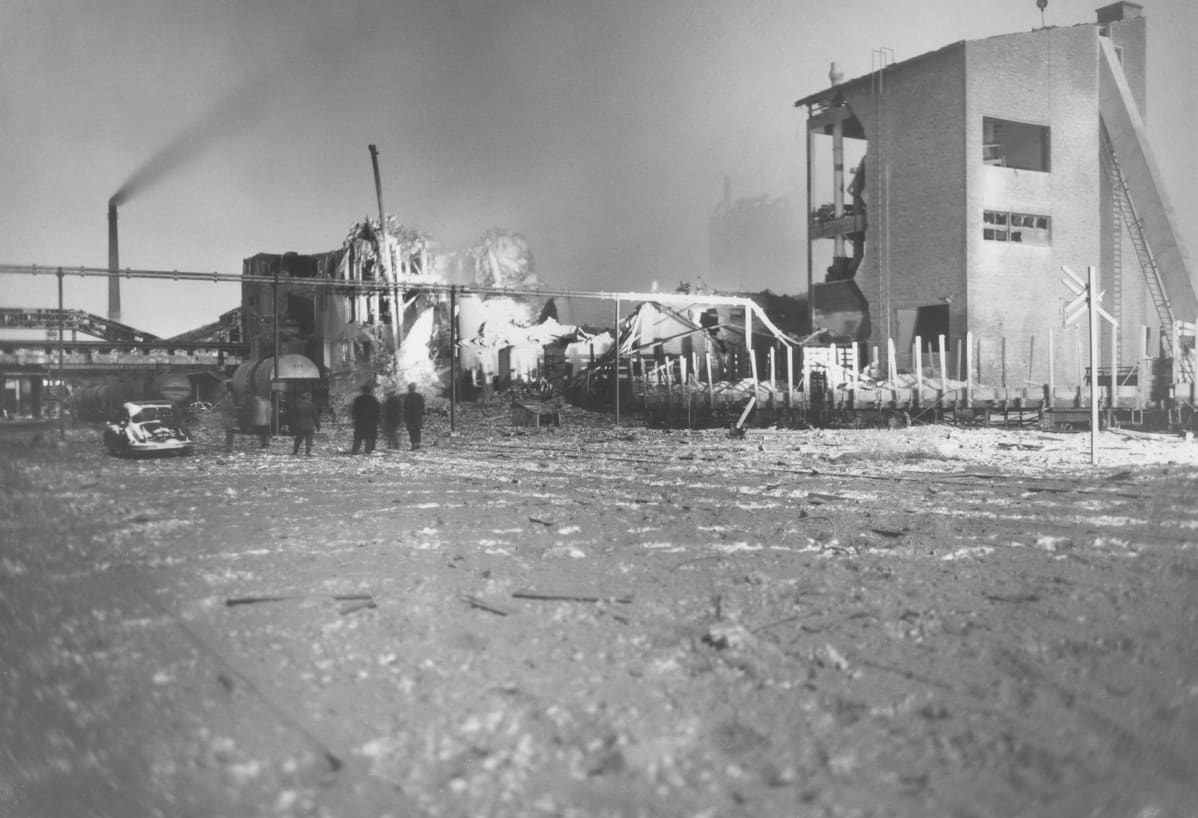 Oulun Typpi Oy:n räjähtänyt salpietarilaitos 9.1.1963.