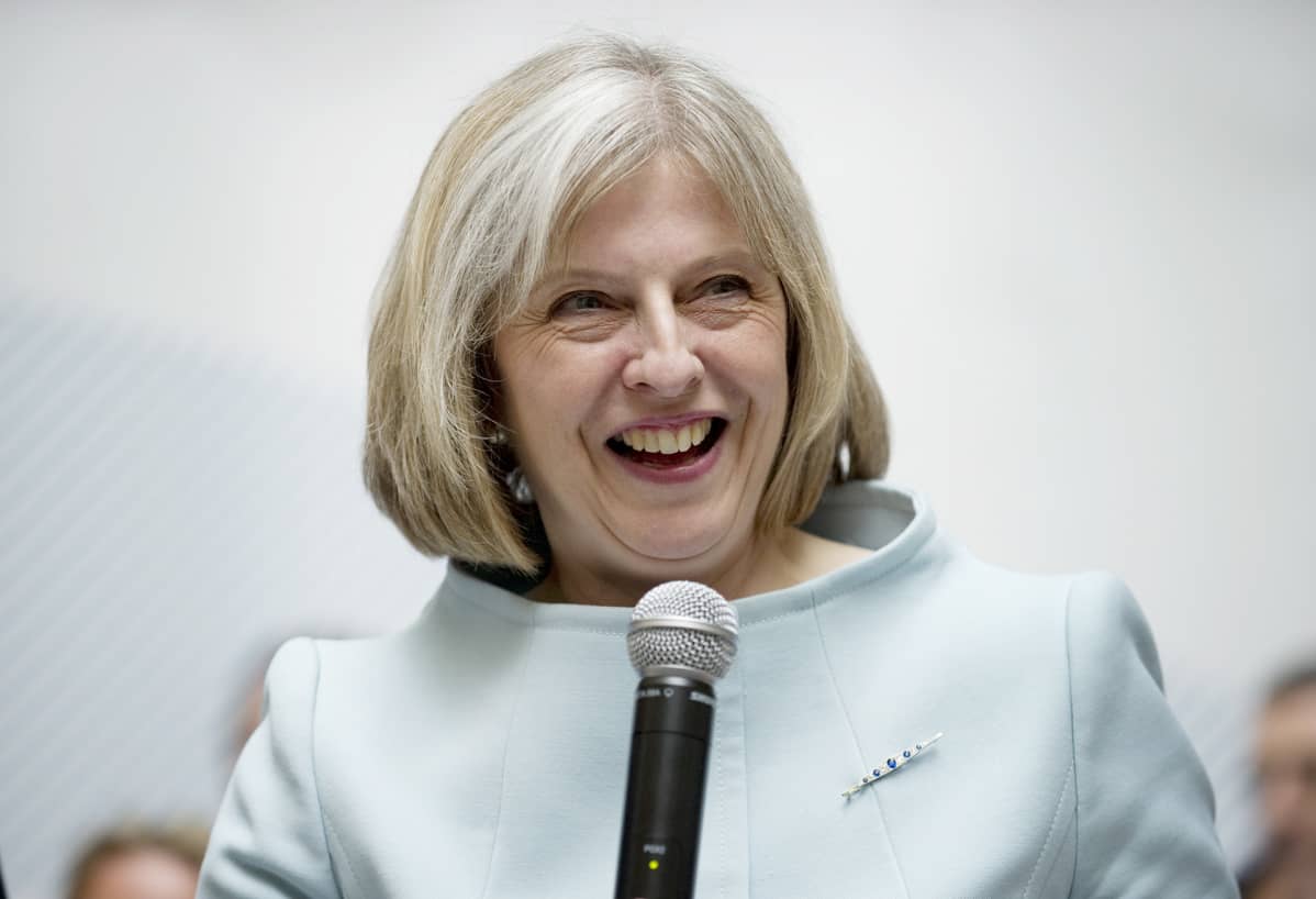 Theresa May tuoreena sisäministerinä toukokuussa 2010.