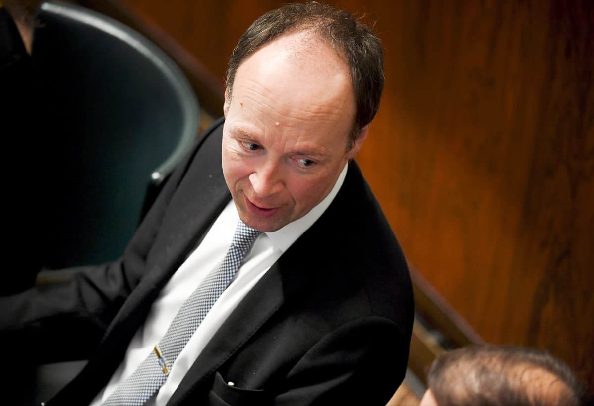 Perussuomalaisten puheenjohtaja Jussi Halla-aho.