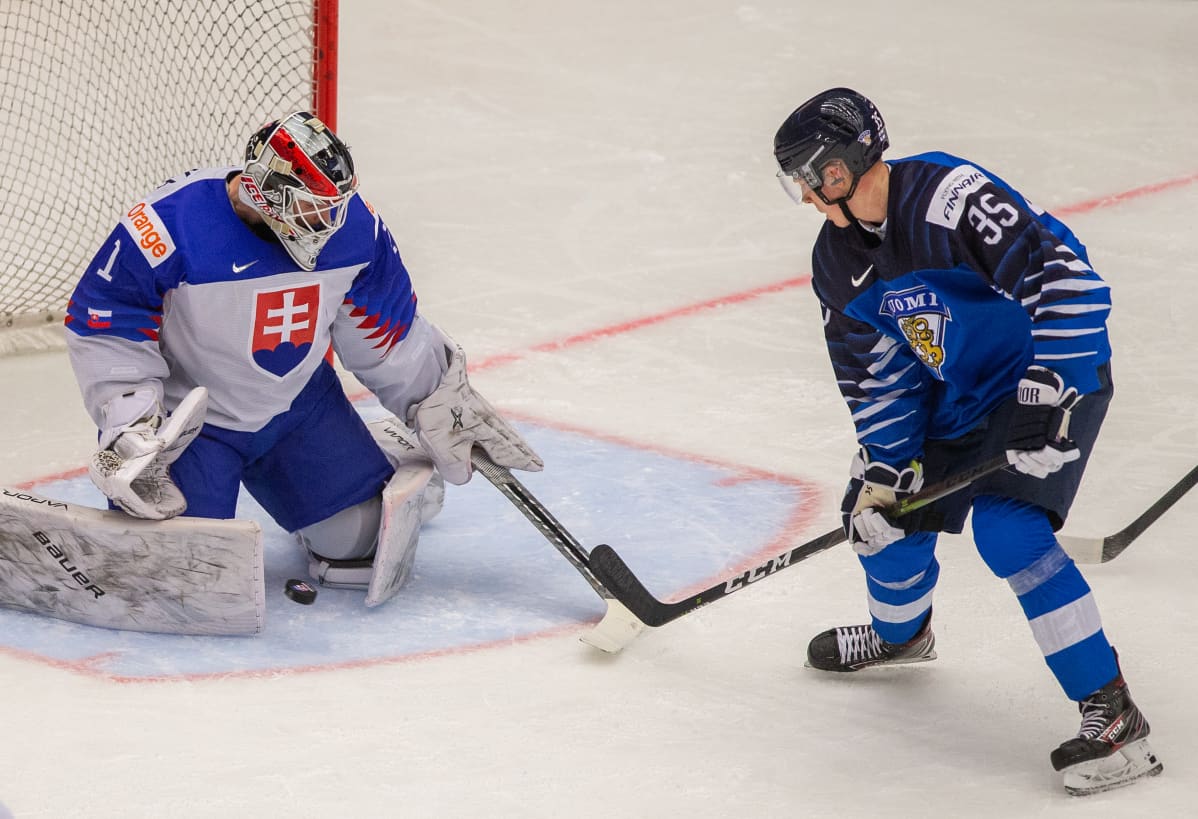 Aku Räty Slovakia-ottelu