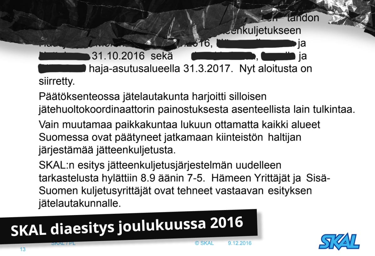 Kuvassa lehtiartikkeli