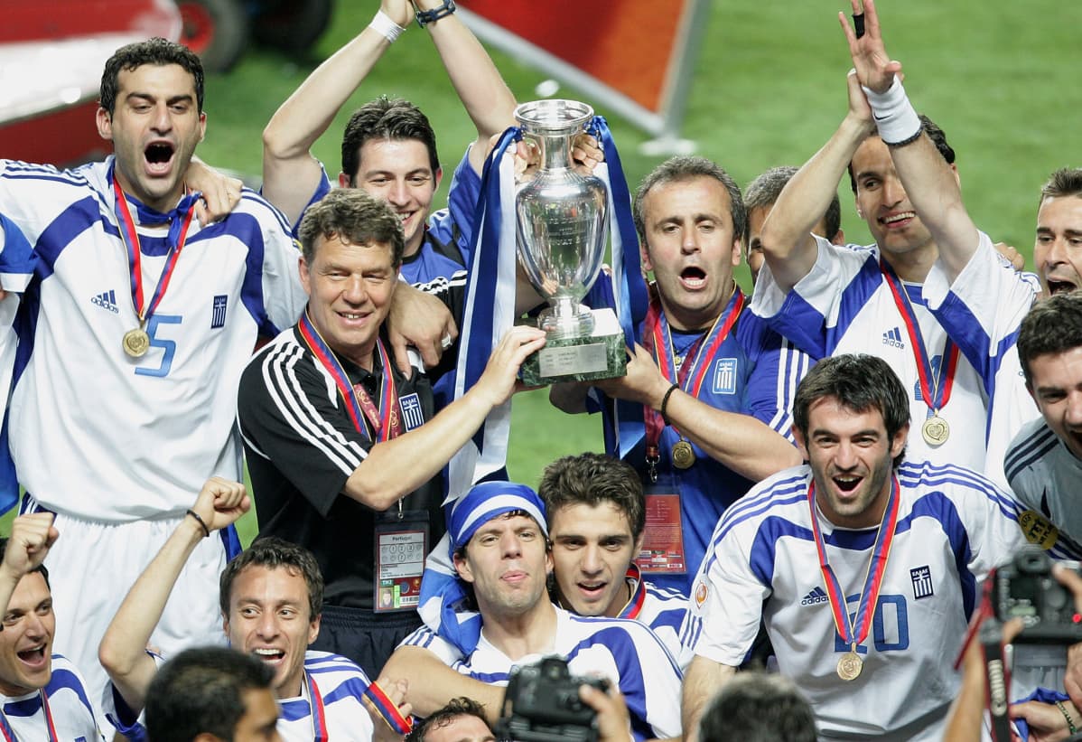 Otto Rehhagel luotsasi Kreikan upeasti Euroopan mestaruuteen kesällä 2004.